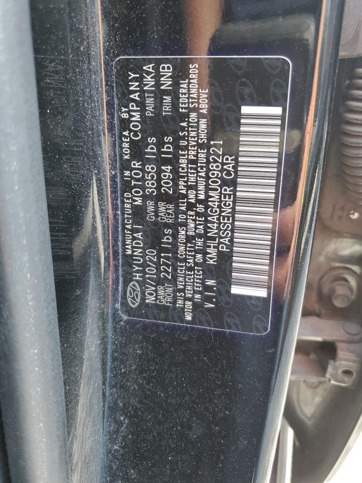 Photo 12 VIN: KMHLN4AG4MU098221 - HYUNDAI ELANTRA 