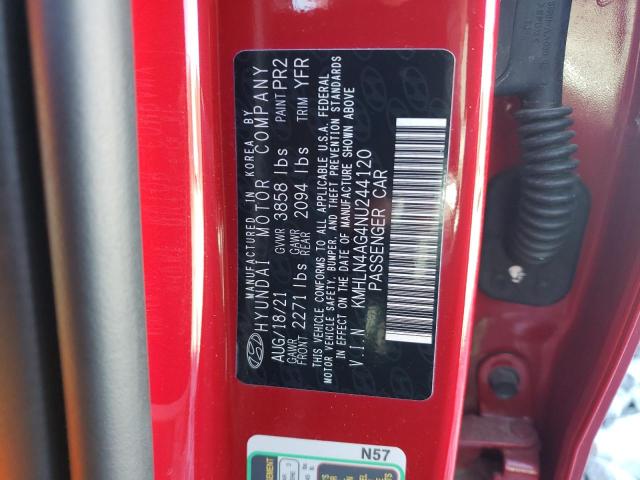 Photo 9 VIN: KMHLN4AG4NU244120 - HYUNDAI ELANTRA SE 