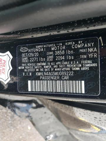 Photo 12 VIN: KMHLN4AG5MU089222 - HYUNDAI ELANTRA SE 