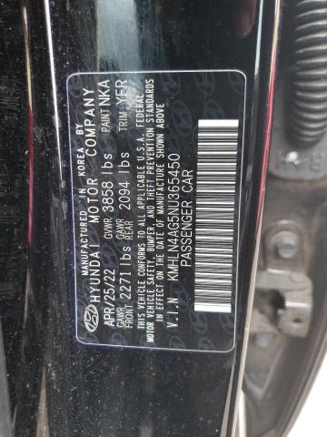 Photo 11 VIN: KMHLN4AG5NU365450 - HYUNDAI ELANTRA 