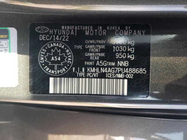 Photo 11 VIN: KMHLN4AG7PU488685 - HYUNDAI ELANTRA SE 