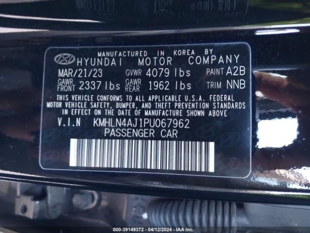 Photo 8 VIN: KMHLN4AJ1PU067962 - HYUNDAI ELANTRA HYBRID 