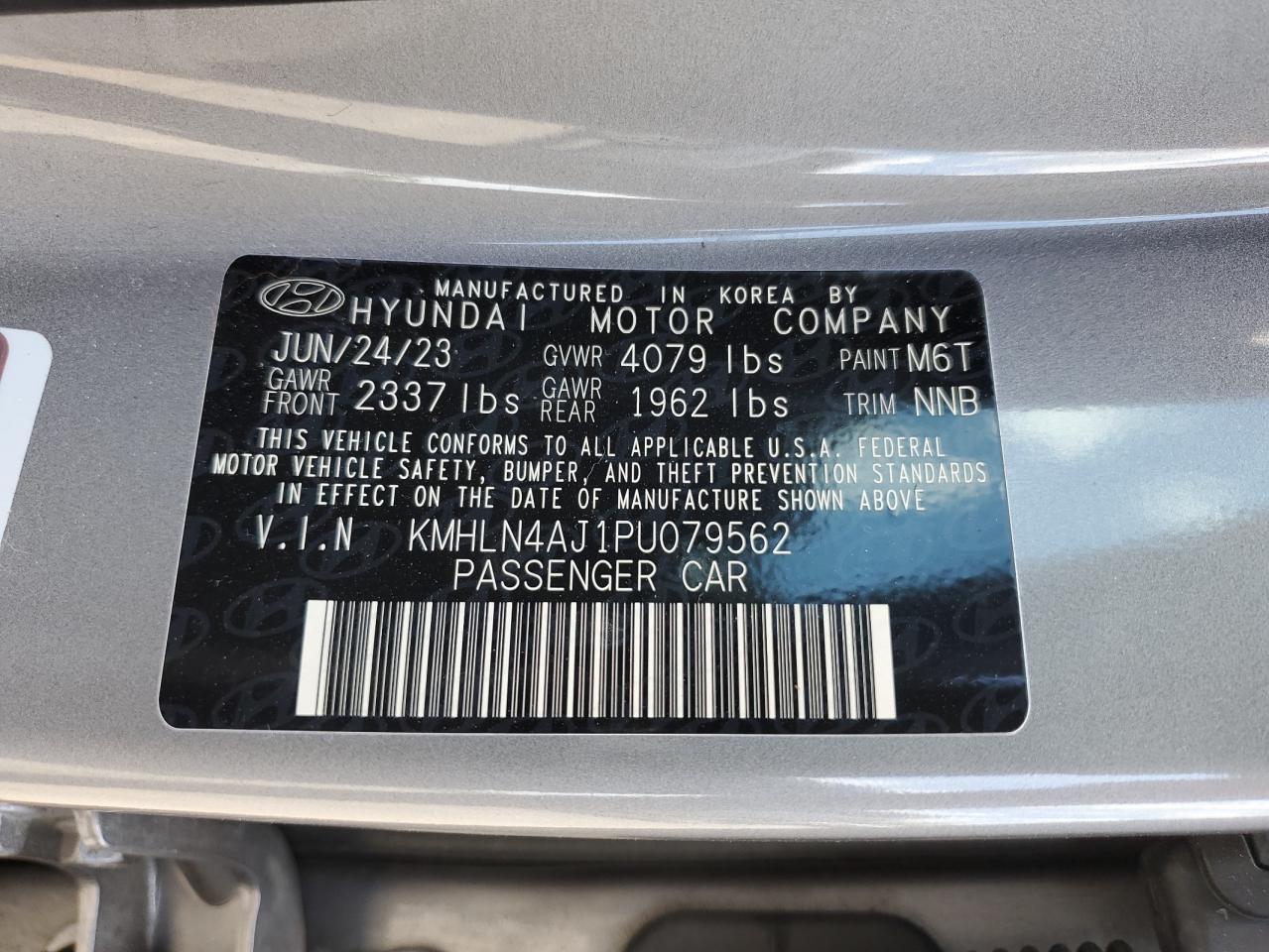 Photo 11 VIN: KMHLN4AJ1PU079562 - HYUNDAI ELANTRA 