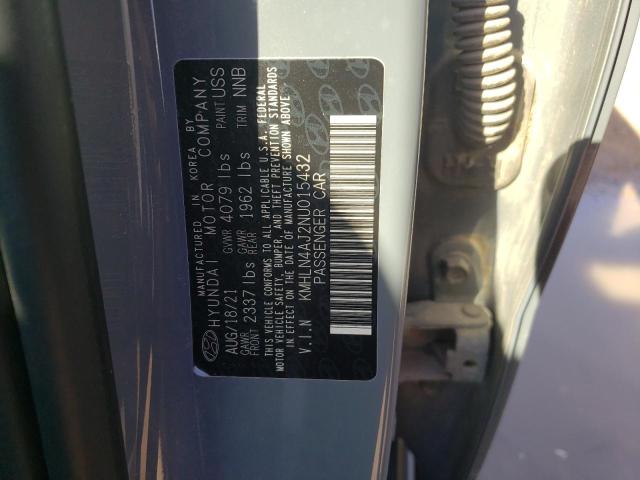 Photo 11 VIN: KMHLN4AJ2NU015432 - HYUNDAI ELANTRA LI 