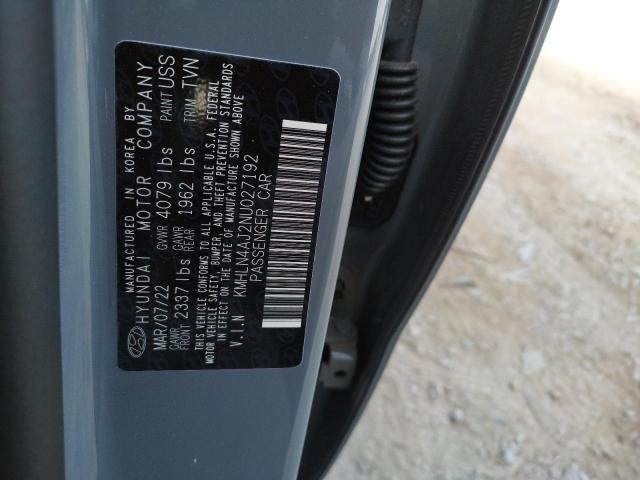 Photo 9 VIN: KMHLN4AJ2NU027192 - HYUNDAI ELANTRA LI 