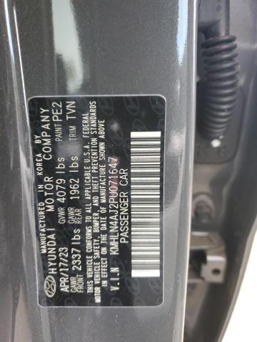 Photo 11 VIN: KMHLN4AJ2PU071647 - HYUNDAI ELANTRA LI 