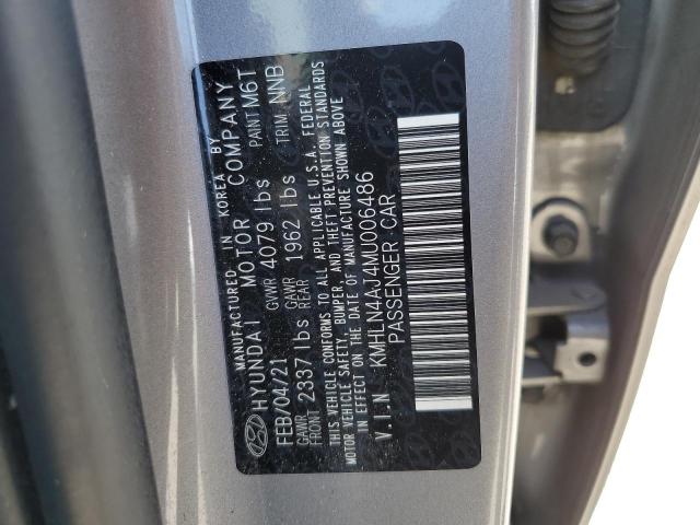 Photo 12 VIN: KMHLN4AJ4MU006486 - HYUNDAI ELANTRA LI 