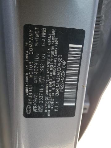 Photo 12 VIN: KMHLN4AJ4MU009680 - HYUNDAI ELANTRA LI 