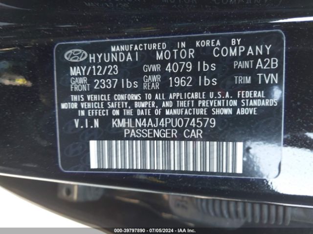 Photo 8 VIN: KMHLN4AJ4PU074579 - HYUNDAI ELANTRA 