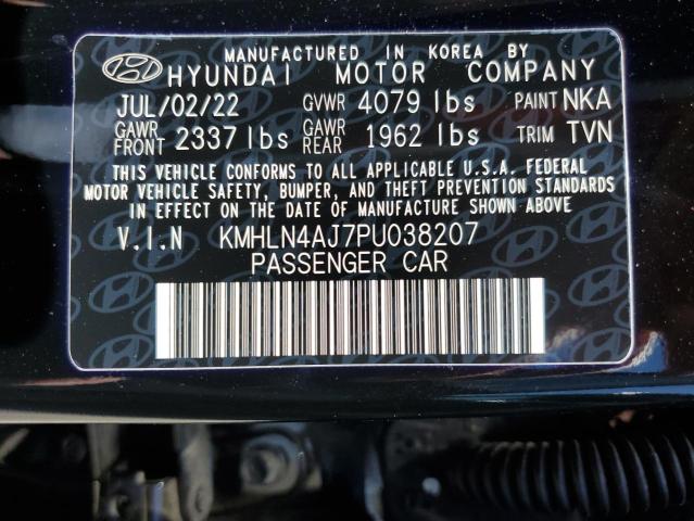 Photo 12 VIN: KMHLN4AJ7PU038207 - HYUNDAI ELANTRA LI 