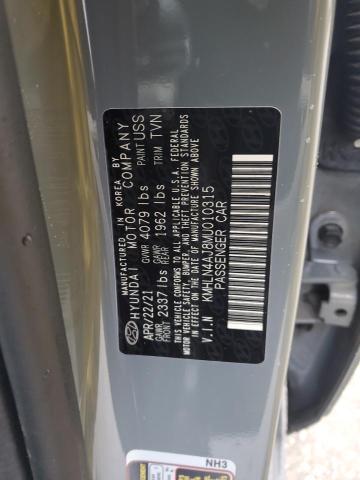 Photo 11 VIN: KMHLN4AJ8MU010315 - HYUNDAI ELANTRA LI 