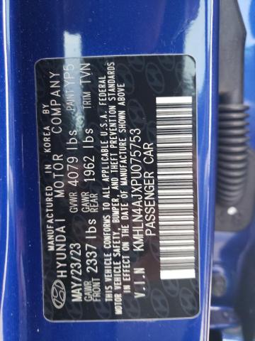 Photo 11 VIN: KMHLN4AJXPU075753 - HYUNDAI ELANTRA LI 