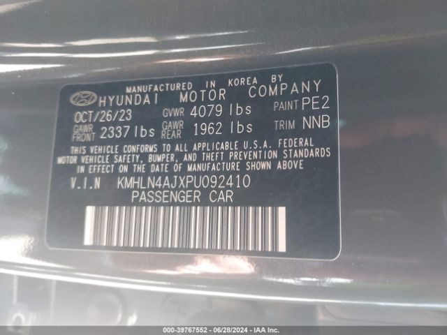 Photo 8 VIN: KMHLN4AJXPU092410 - HYUNDAI ELANTRA 