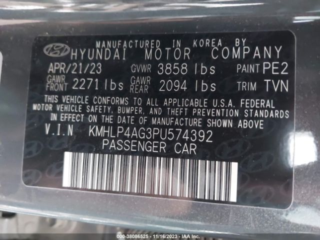 Photo 8 VIN: KMHLP48G6PU574392 - HYUNDAI ELANTRA 