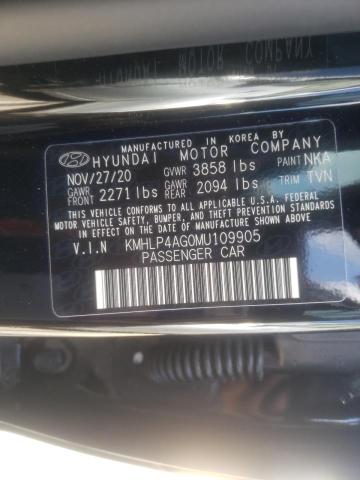 Photo 9 VIN: KMHLP4AG0MU109905 - HYUNDAI ELANTRA LI 