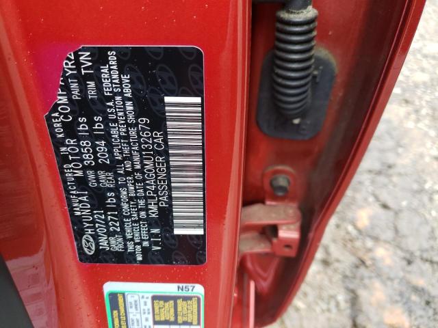 Photo 12 VIN: KMHLP4AG0MU132679 - HYUNDAI ELANTRA LI 