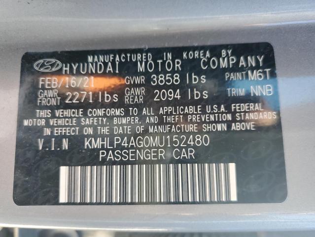 Photo 9 VIN: KMHLP4AG0MU152480 - HYUNDAI ELANTRA LI 