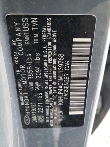 Photo 11 VIN: KMHLP4AG1MU139768 - HYUNDAI ELANTRA LI 