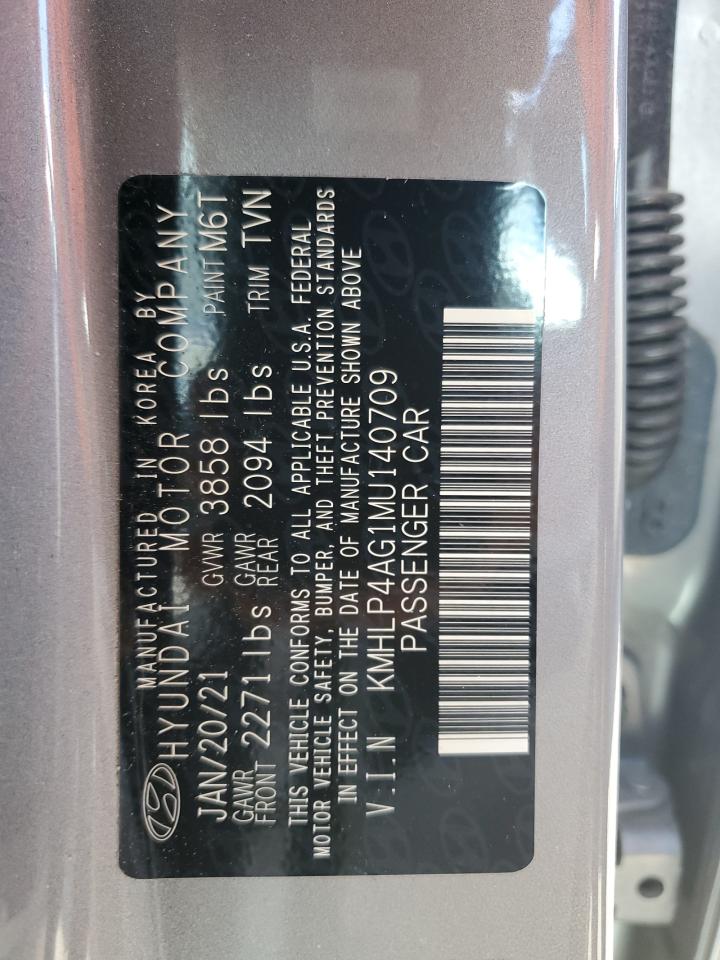 Photo 11 VIN: KMHLP4AG1MU140709 - HYUNDAI ELANTRA 