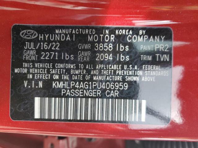 Photo 12 VIN: KMHLP4AG1PU406959 - HYUNDAI ELANTRA LI 