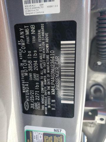 Photo 9 VIN: KMHLP4AG3NU236410 - HYUNDAI ELANTRA LI 