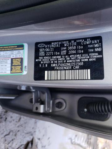 Photo 9 VIN: KMHLP4AG3NU251568 - HYUNDAI ELANTRA LI 