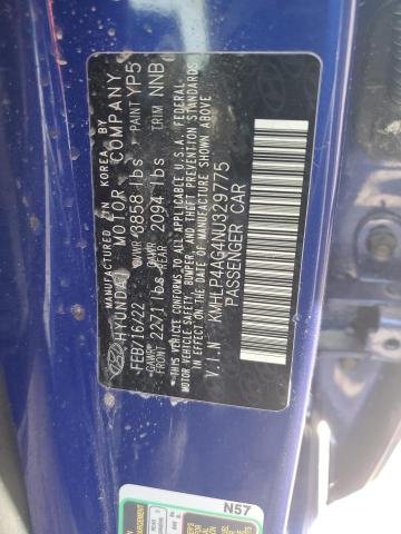 Photo 12 VIN: KMHLP4AG4NU329775 - HYUNDAI ELANTRA LI 