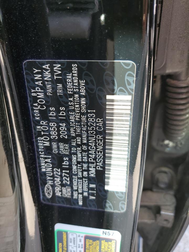 Photo 11 VIN: KMHLP4AG4NU352831 - HYUNDAI ELANTRA 