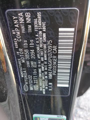 Photo 12 VIN: KMHLP4AG4PU370975 - HYUNDAI ELANTRA 