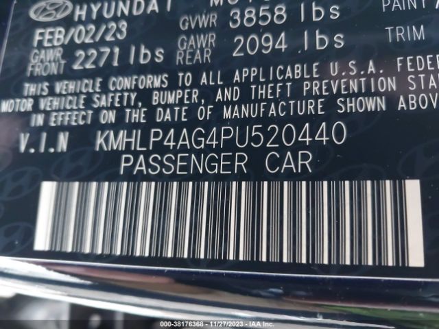 Photo 8 VIN: KMHLP4AG4PU520440 - HYUNDAI ELANTRA 