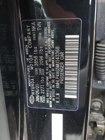 Photo 12 VIN: KMHLP4AG5MU143368 - HYUNDAI ELANTRA LI 