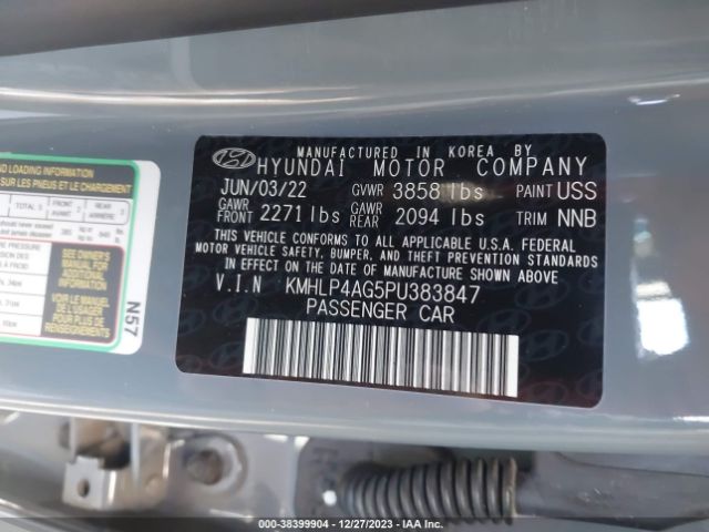 Photo 8 VIN: KMHLP4AG5PU383847 - HYUNDAI ELANTRA 