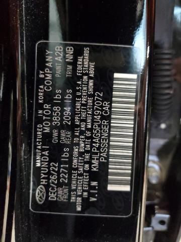 Photo 12 VIN: KMHLP4AG5PU497072 - HYUNDAI ELANTRA LI 