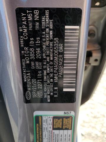 Photo 11 VIN: KMHLP4AG6MU065358 - HYUNDAI ELANTRA 