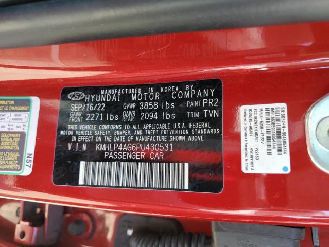 Photo 11 VIN: KMHLP4AG6PU430531 - HYUNDAI ELANTRA LI 