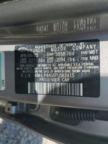 Photo 11 VIN: KMHLP4AG6PU562415 - HYUNDAI ELANTRA LI 