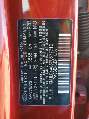 Photo 12 VIN: KMHLP4AG6PU577710 - HYUNDAI ELANTRA LI 