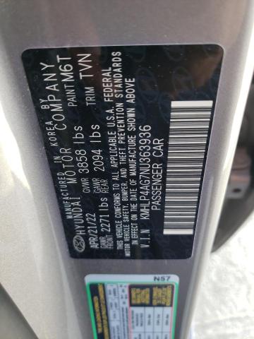 Photo 11 VIN: KMHLP4AG7NU363936 - HYUNDAI ELANTRA LI 