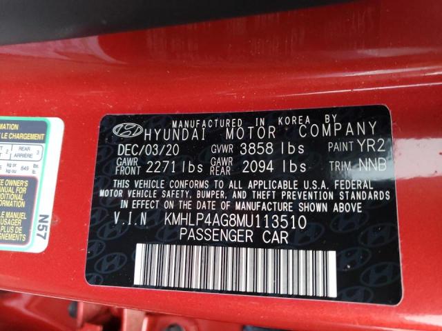 Photo 11 VIN: KMHLP4AG8MU113510 - HYUNDAI ELANTRA LI 