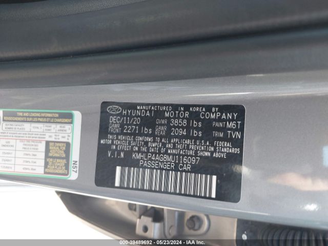 Photo 8 VIN: KMHLP4AG8MU116097 - HYUNDAI ELANTRA 