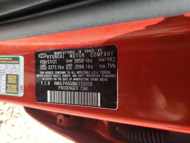 Photo 11 VIN: KMHLP4AG8MU153358 - HYUNDAI ELANTRA LI 