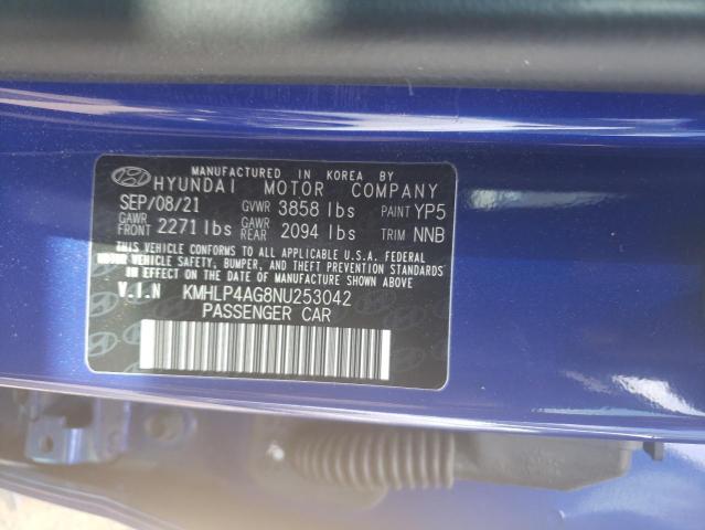 Photo 11 VIN: KMHLP4AG8NU253042 - HYUNDAI ELANTRA LI 