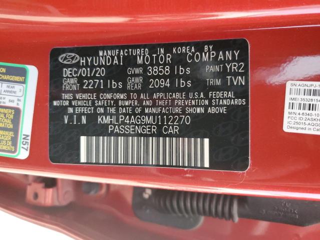 Photo 11 VIN: KMHLP4AG9MU112270 - HYUNDAI ELANTRA LI 