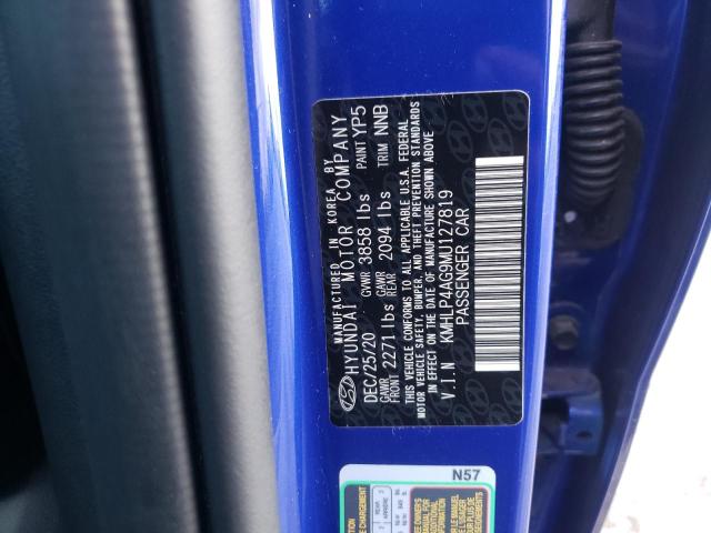 Photo 9 VIN: KMHLP4AG9MU127819 - HYUNDAI ELANTRA LI 