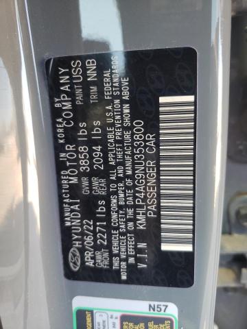 Photo 12 VIN: KMHLP4AG9NU353800 - HYUNDAI ELANTRA LI 