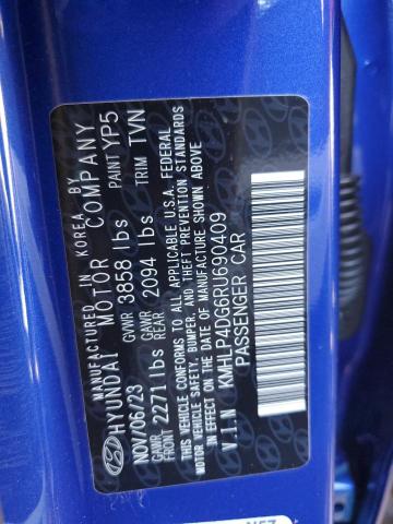 Photo 12 VIN: KMHLP4DG6RU690409 - HYUNDAI ELANTRA 