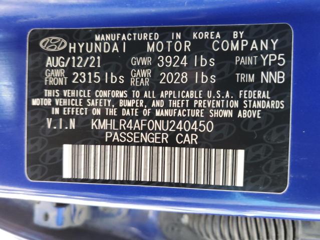 Photo 11 VIN: KMHLR4AF0NU240450 - HYUNDAI ELANTRA N 