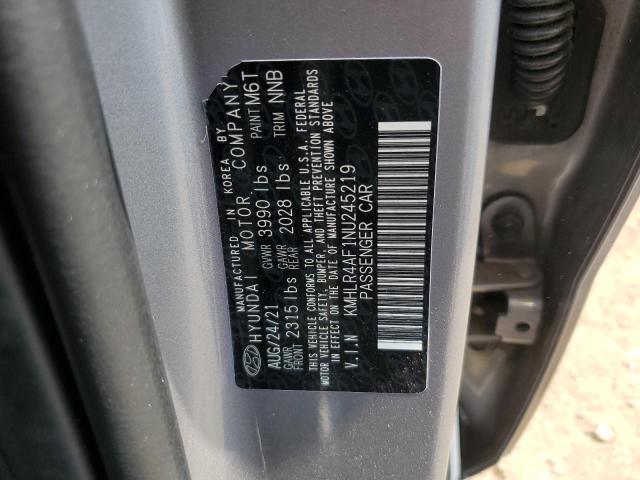 Photo 12 VIN: KMHLR4AF1NU245219 - HYUNDAI ELANTRA 