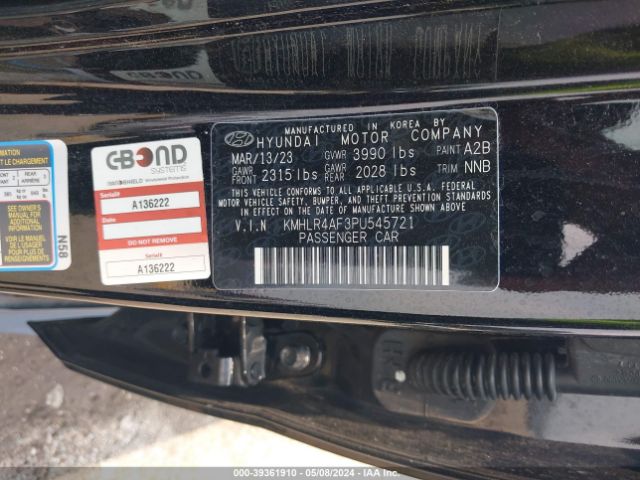 Photo 8 VIN: KMHLR4AF3PU545721 - HYUNDAI ELANTRA 