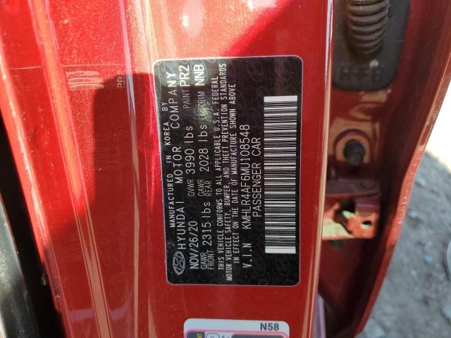 Photo 12 VIN: KMHLR4AF6MU108548 - HYUNDAI ELANTRA 